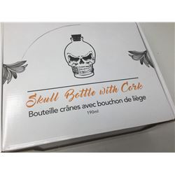 Case of Skull Bottles with Corks (12 ct)