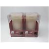 Image 1 : 6inch Bisque Wax LED Candles with Timer-lot of 2