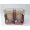 Image 1 : 6inch Bisque Wax LED Candles with Timer-lot of 2