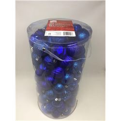 Home Accents Holiday 101 Piece Blue Shatter Resistant Ornaments