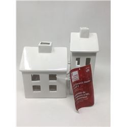 LED Ceramic House set of 2