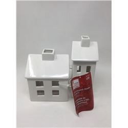 LED Ceramic House set of 2