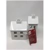 Image 1 : LED Ceramic House set of 2