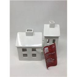 LED Ceramic House set of 2