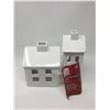 Image 1 : LED Ceramic House set of 2