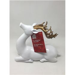 Home Accents Holiday 12inch Sitting Deer with Antlers