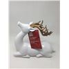 Image 1 : Home Accents Holiday 12inch Sitting Deer with Antlers