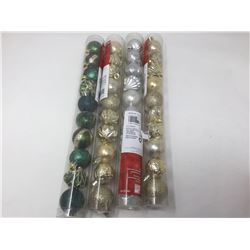 Lot of Small Shatter Resistant Ornaments (4 x 10)