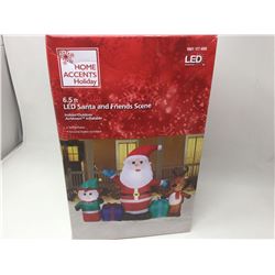 6.5ft LED Santa and Friends Scene Inflatable