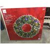 Image 1 : 30inchLED Pre-Lit Wreath with Twinkling Lights