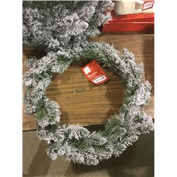 Home Accents Holiday 26" Flocked Wreath