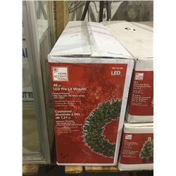 Home Accents Holiday 48" LED Pre-Lit Wreath