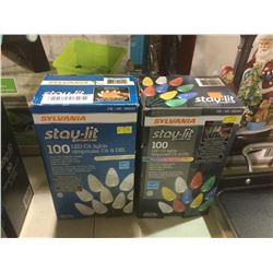 Sylvania Stay-Lit 50 LED C6 Lights Lot of 2