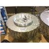 Image 1 : Large chrome and crystal pendant light chandelier