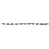 Image 2 : Silver Multi Agate & Marcasite Line Bracelet 7"