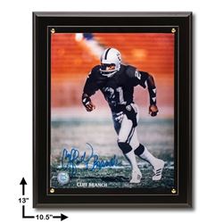 Cliff Branch L.A Raiders Signed 8x10 Plaque GFA