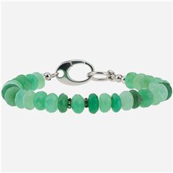 Sterling Silver Chrysoprase Bracelet 7.5"