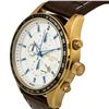 Image 2 : Men's Chronograph Watch Textured Leather Strap