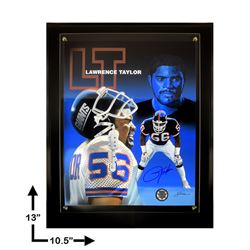 Lawrence Taylor New York Giants Signed 8x10 Plaque