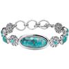 Image 1 : Sterling Silver Turquoise Toggle Bracelet 7.75"