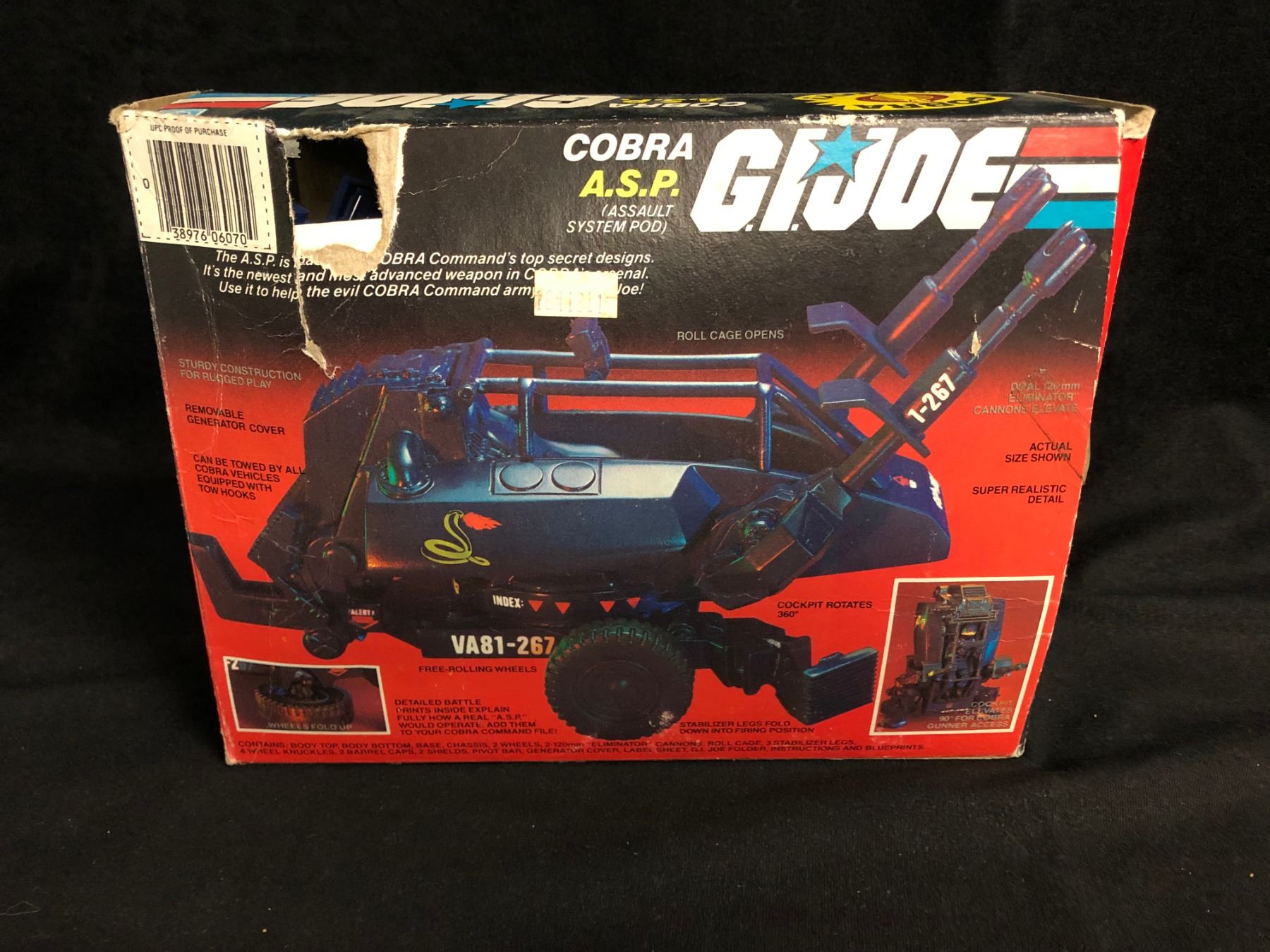 ONE only 1984 GI Joe Cobra ASP Wheel