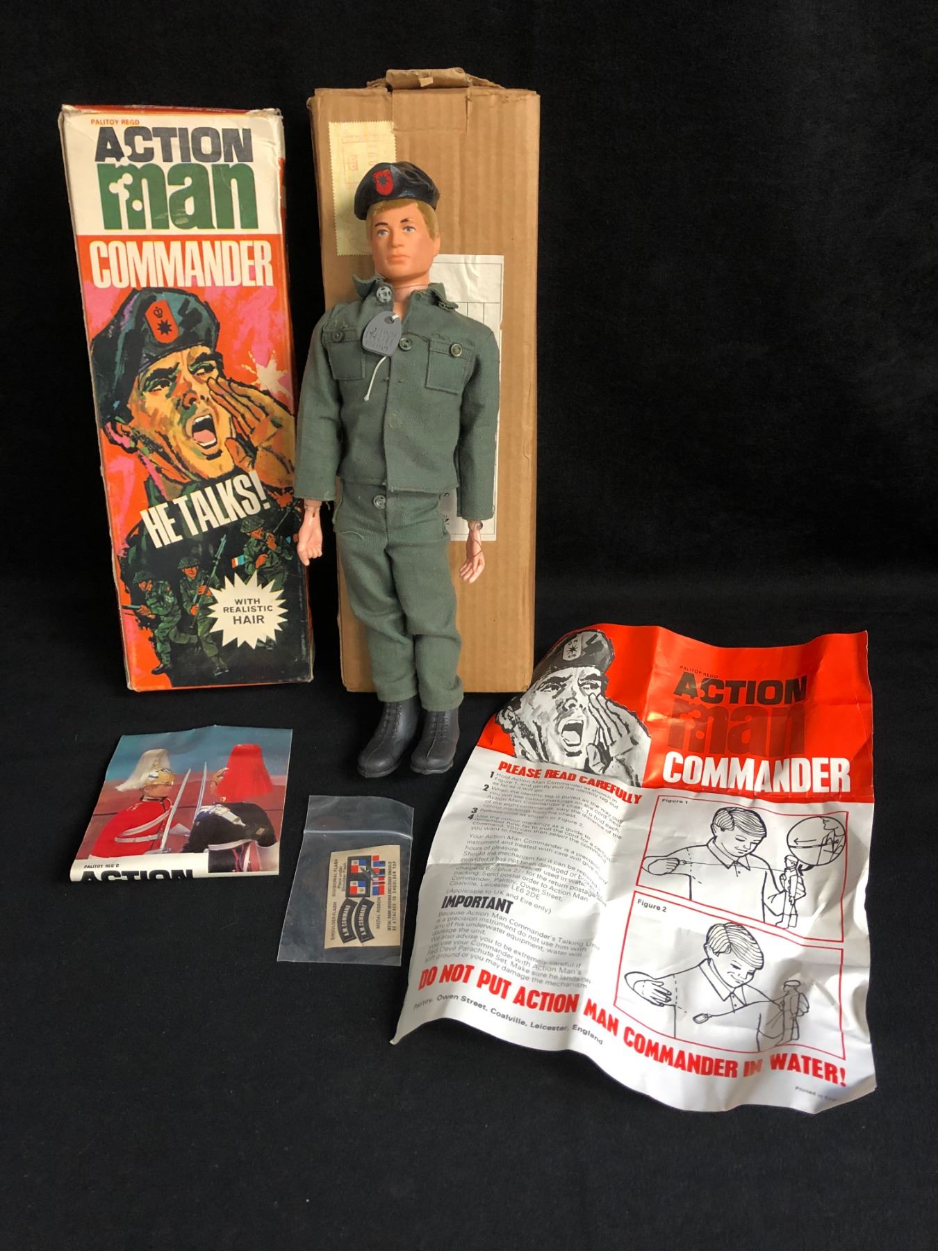 1960'S ACTION MAN COMMANDER TALKING FIGURE WITH ORIGINAL BOXES (MINT)
