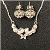Image 2 : DIAMOND NECKLACE & EARRINGS (DIAMONDS HAVE BEEN TESTED)