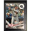 Image 1 : Aaron Judge 2017 Topps Update Series Rookie Debut #US99 New York Yankees