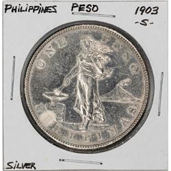 1903-S Philippines One Peso Silver Coin