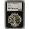 Image 1 : 2001-D $1 Buffalo Commemorative Silver Dollar Coin NGC MS69 Black Core