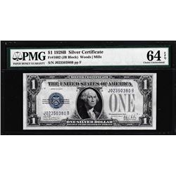 1928B $1 Funnyback Silver Certificate Note Fr.1602 PMG Choice Uncirculated 64EPQ