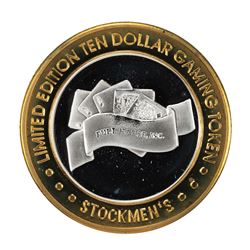 .999 Silver Stockmen's Elko, Nevada $10 Limited Edition Casino Gaming Token