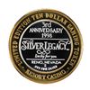 Image 1 : .999 Fine Silver Silver Legacy Reno, Nevada $10 Limited Edition Gaming Token