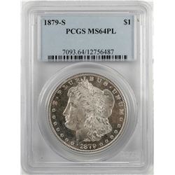 1879-S $1 Morgan Silver Dollar Coin PCGS MS64 PL