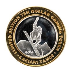 .999 Silver Caesars Palace Lake Tahoe, NV $10 Casino Limited Edition Gaming Token
