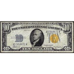 1934A $10 North Africa Silver Certificate WWII Emergency Note