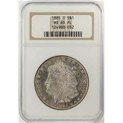 1885-O $1 Morgan Silver Dollar Coin NGC MS65 PL