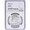 Image 1 : 1887-S $1 Morgan Silver Dollar Coin NGC AU58