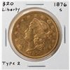 Image 1 : 1876-S Liberty Head $20 Double Eagle Gold Coin