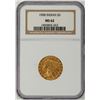 Image 1 : 1908 $5 Liberty Head Half Eagle Gold Coin NGC MS62