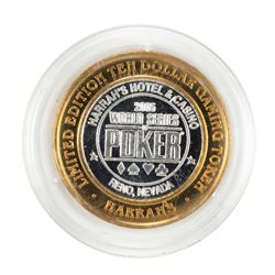 .999 Silver Harrahs Casino Reno Nevada $10 Casino Limited Edition Gaming Token