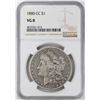 Image 1 : 1880-CC $1 Morgan Silver Dollar Coin NGC VG8