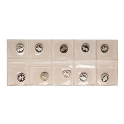 Lot of (10) Disney Mickey & Minnie Mouse 1/20 oz. .999 Fine Silver Coin Rounds