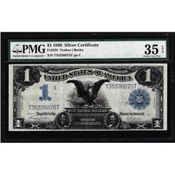 1899 $1 Black Eagle Silver Certificate Note Fr.233 PMG Choice Very Fine 35EPQ