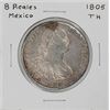 Image 1 : 1805 TH Mexico 8 Reales Silver Coin