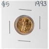 Image 1 : 1993 $5 American Gold Eagle Coin