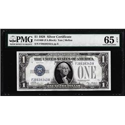 1928 $1 Silver Certificate Note Fr.1600 PMG Gem Uncirculated 65EPQ