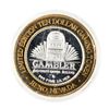 Image 1 : .999 Silver Gambler Reno, Nevada $10 Casino Limited Edition Gaming Token
