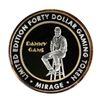 Image 1 : .999 Silver Mirage Las Vegas Nevada $40 Casino Limited Edition Gaming Token