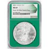 Image 1 : 2001 $1 American Silver Eagle Coin NGC MS69 Green Core